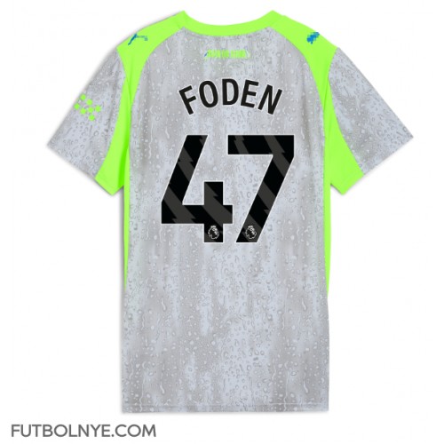Camiseta Manchester City Phil Foden #47 Tercera Equipación para mujer 2025-26 manga corta